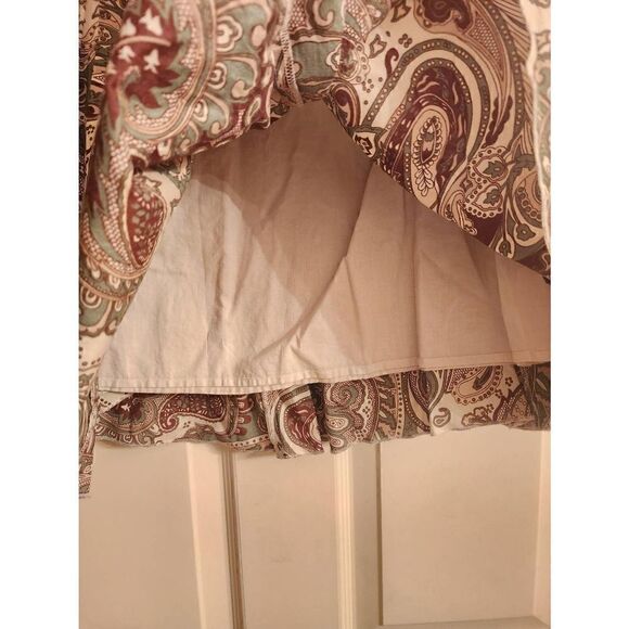 Banana Republic side tie paisley print tiered skirt size small - Picture 4 of 9